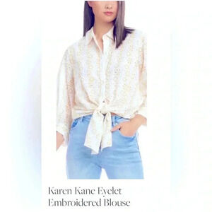 KAREN KANE eyelet blouse